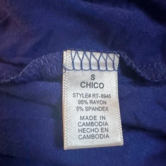 Royal Blue Long Sleeve Sharkbite Top  (2) - Picture 8 of 8